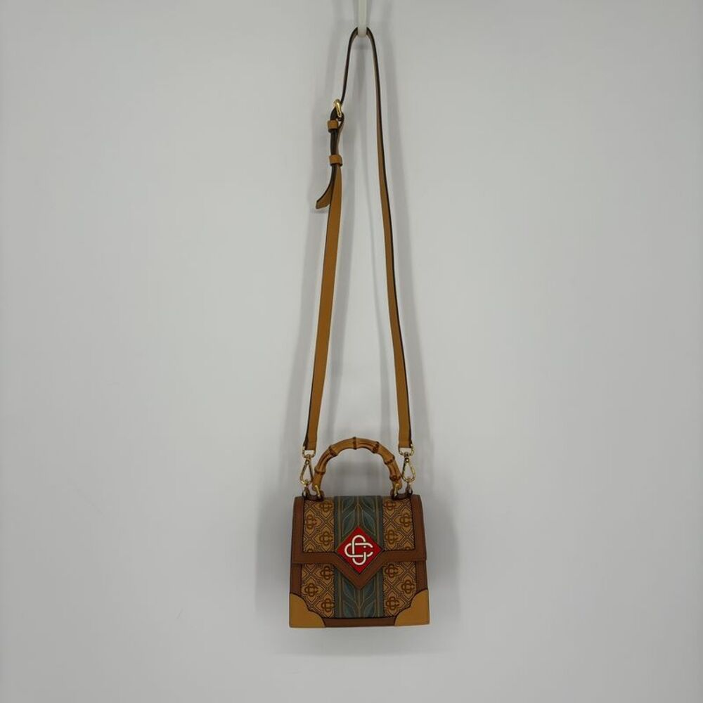 Casablanca Mini Logo Leather Shoulder Bag